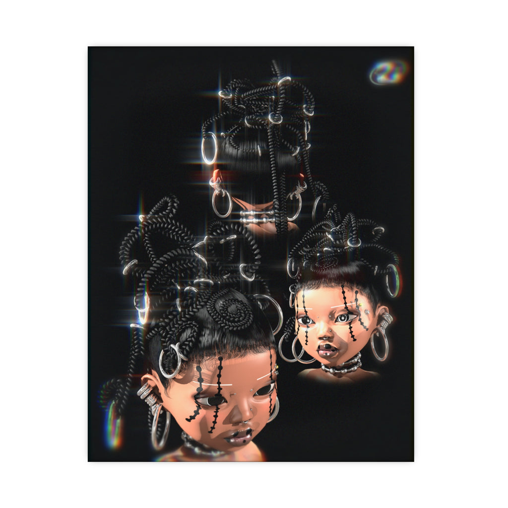 XENON BRAIDS Poster Print